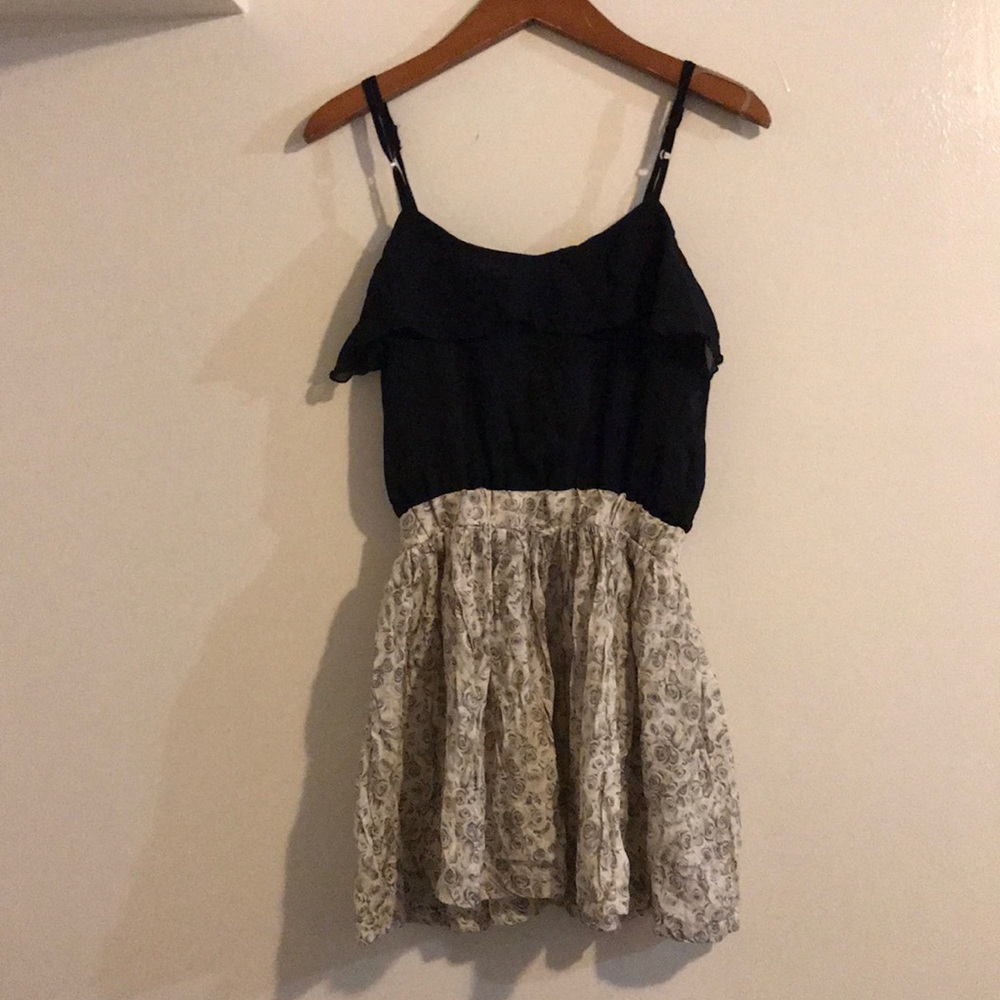 Vintage Floral Adjustable strap Dress